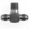 Hydraulic Fitting 2601-06-06-04-B 06MJ-06MJ-04MP Tee Brass