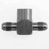 Hydraulic Fitting 2602-06-06-04-B 06MJ-06MJ-04FP Tee Brass