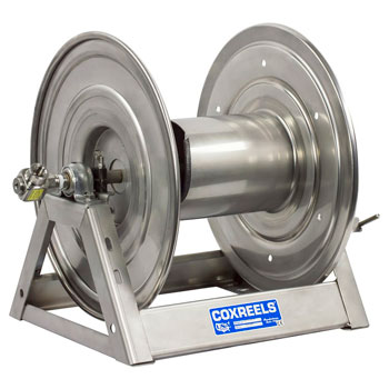 Coxreels 1125-4-100-SP Stainless Steel Hand Crank Hose Reel
