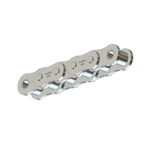 Premium #50 316-Grade Stainless Steel Roller Chain - 10ft Box