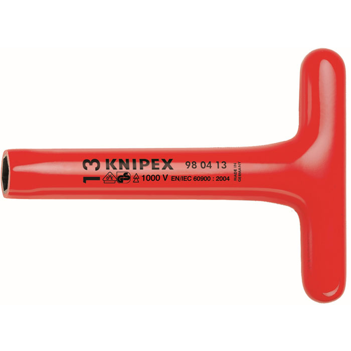 KNIPEX 98 04 17 - T-Socket Wrench-1000V Insulated 17 mm