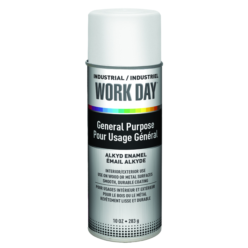 Krylon A04401007 Gloss White Industrial Work Day Spay Paint 10 o