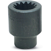 Wright Tool 5856 #5 Spline Drive 1-3/4-Inch 6 Point Standard Impact Socket